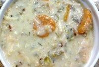 Comforting Slow Cooker Creamy Chicken Wild Rice Soup