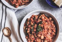 Hearty Moroccan Chickpea Lentil Stew Plant-Based Oil-Free Adaptable