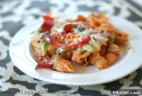 Gooey Pizza Pasta Bake