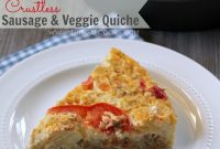 Skinny Sausage and Vegetable Quiche