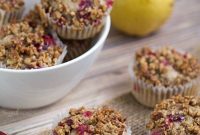 Spiced Cranberry Muffins with Boozy Pecan Streusel