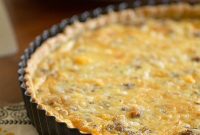 Fluffy Sausage, Egg & Cheese Morning Quiche