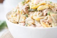 Mediterranean Grilled Salmon Orzo Salad