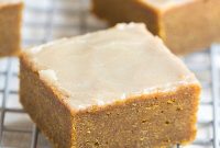 Bourbon-Glazed Pumpkin Spice Blondies