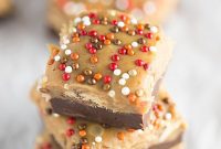 Swirled Snickers Pumpkin Peanut Butter Fudge