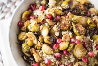 Harvest Harmony: Roasted Brussels, Quinoa, and Pomegranate