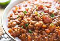 20-Minute Hearty Vegan Lentil Chili