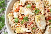 Tuscan Farro and Artichoke Medley
