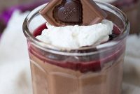 Decadent Chocolate Pudding with Tangy Cherry Compote