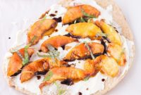 Sweet and Smoky Nectarine Mascarpone Flatbread