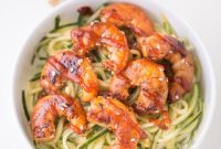 Toasted Sesame Shrimp with Chilled Cucumber Noodles
