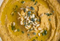 Golden Harvest Hummus with Cranberry and Sage