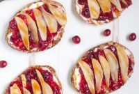 Sweet Tart Cranberry Pear Flatbread