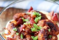 Blackened Shrimp & Smoked Gouda Grits