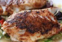 Seared Black Sea Bass Over Zucchini Noodles A Low Carb Gluten Free Meal