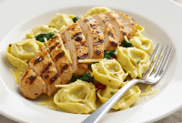 Spicy Calabrian Chicken Tortellini Alfredo