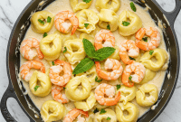 Shrimp Tortellini with Fresh Mint: A Culinary Masterpiece
