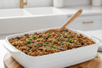 Simple Wild Rice Stuffing with Toasted Pecan Crunch
