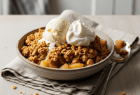Aromatic Maple Apple Crisp featuring Candied Ginger