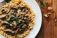 Decadent Velvety Beef Stroganoff
