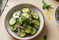 Vibrant Cucumber and Preserved Lemon Medley