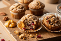 The Secret to Perfectly Moist Quinoa Cranberry Muffins
