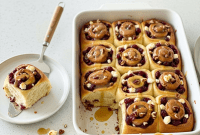 Autumn Orchard Swirls with Chèvre and Brown Butter Drizzle