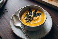 Velvety Vegan Roasted Butternut Squash Soup with Sage & Miso Harmony