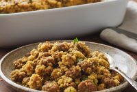 Hot Honey Cornbread Sausage Bake