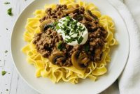 The New Classic Creamy Ground Beef Stroganoff
