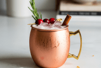 Ignite Your Holidays with a Spiced Cranberry Yule Mule