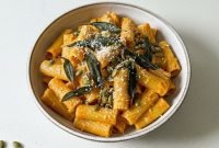 Silky Miso Pumpkin Pasta