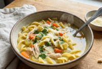The Ultimate Comfort: Rotisserie Chicken Soup with a Zesty Secret