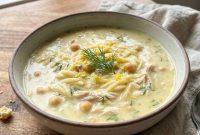 Zesty Lemon Chickpea Soup: A Creamy Greek Innovation