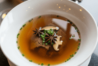 Star Anise and Shiitake Infused Beef Consommé