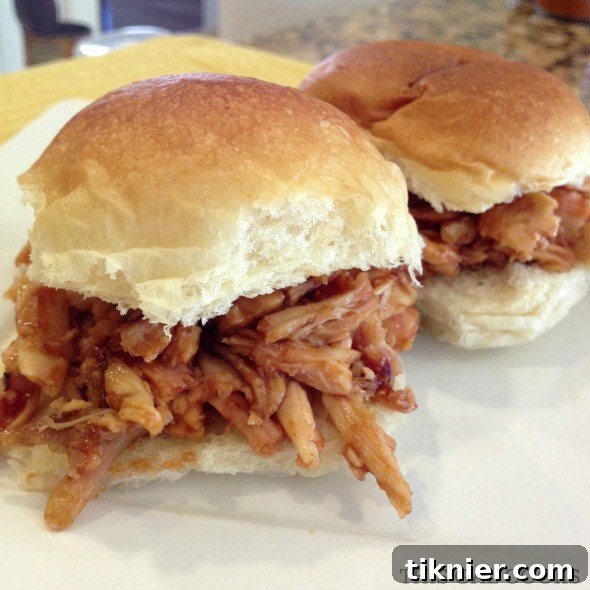 Delicious BBQ Chicken Sliders served on a platter, ready to be enjoyed