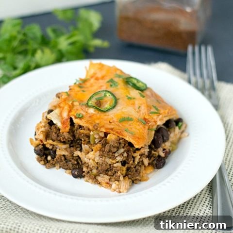 Tex-Mex Lasagna 3 Taco Lasagna recipe card image