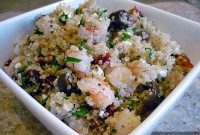 Mediterranean Shrimp and Feta Quinoa