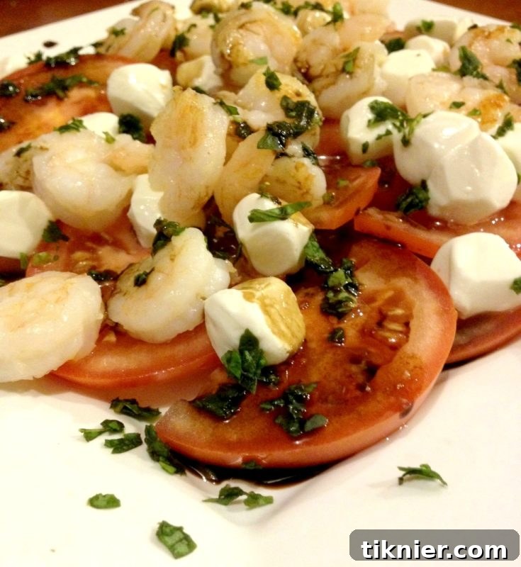 Shrimp Caprese Salad overview