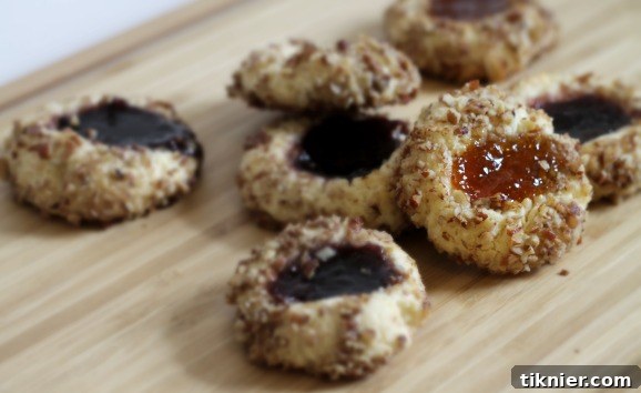 Raspberry and Apricot Thumbprint Delights 4 pecan jam thumbprint cookies66