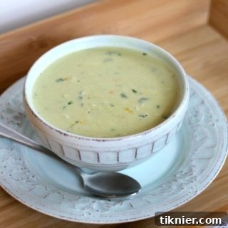 Delicious Roasted Poblano & Crab Chowder