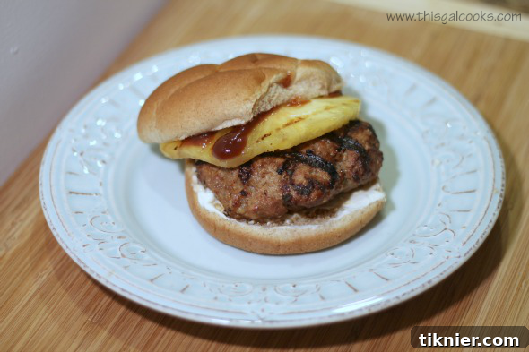 Sweet & Smoky Pineapple Burger 2 bbq pineapple burgerwm