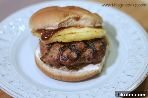 Sweet & Smoky Pineapple Burger 3 bbq pineapple burger2wm