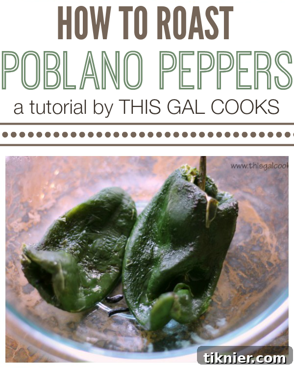 How to Roast Poblano Peppers - A tutorial by This Gal Cooks
