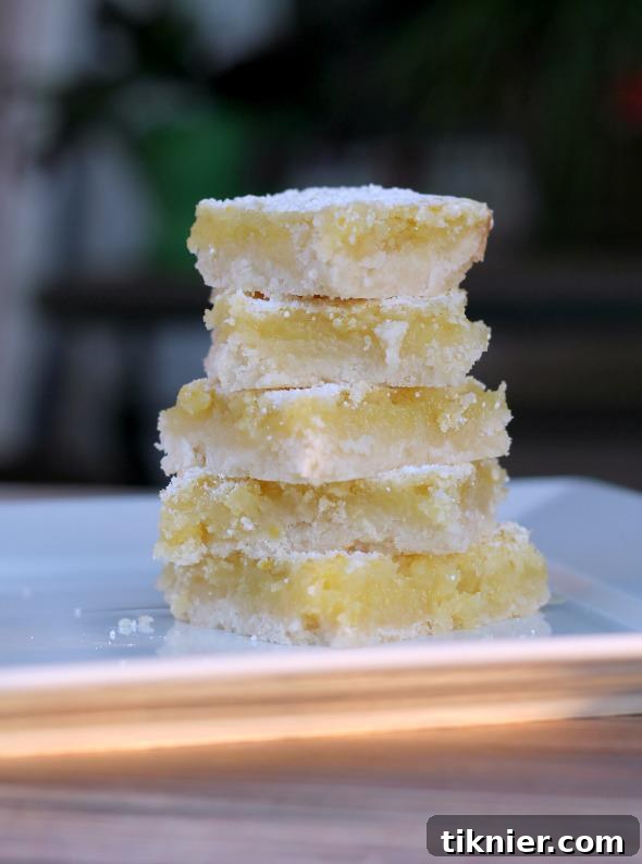 Luscious Lemon Bars 2 Oh So Lemon Bars, a delicious tangy and sweet dessert