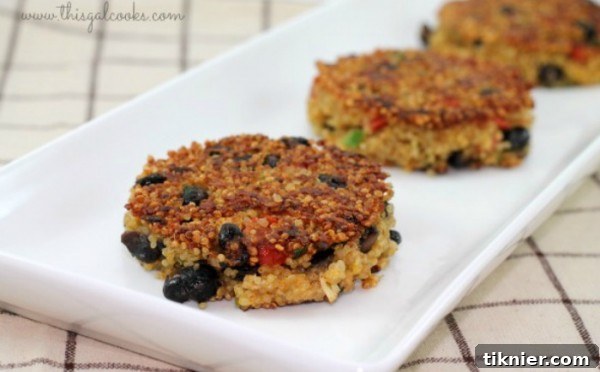 Delicious Mexican Style Quinoa Patties ready to eat