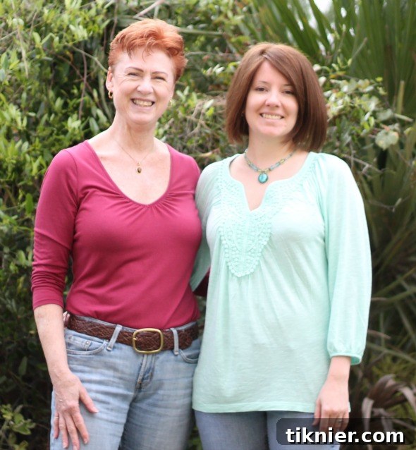 Mom and I enjoying our weekend visit