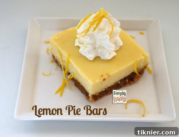 Refreshing Lemon Pie Bars Recipe with Buttery Crust