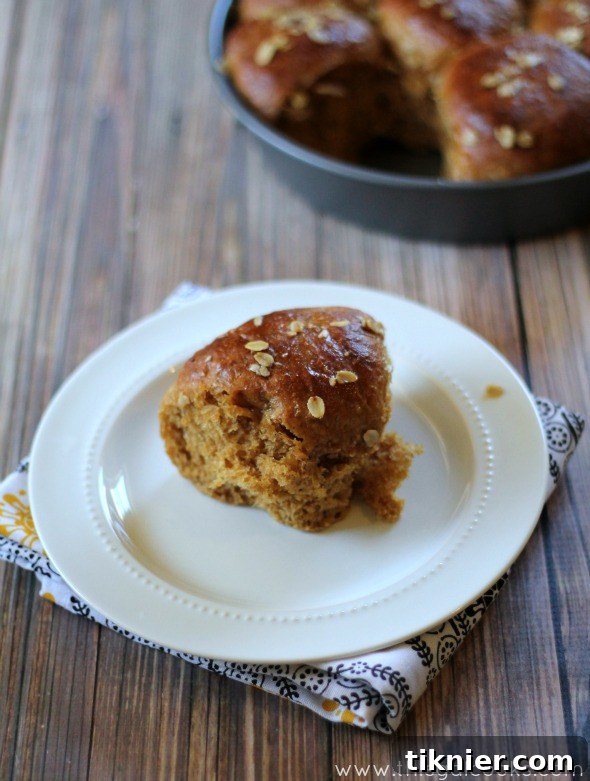 Soft and Buttery Oatmeal Molasses Rolls | This Gal Cooks