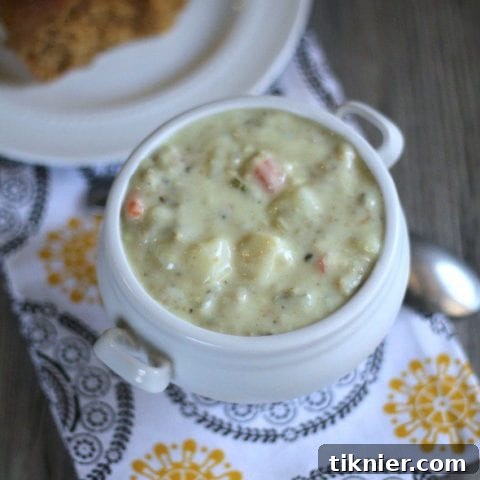 Lightened Up Clam Chowder